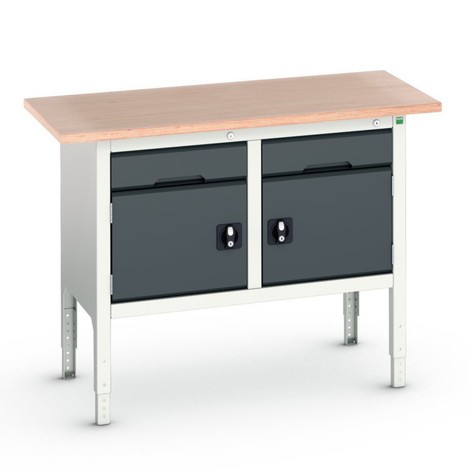 bott verso storage workbench (multiplex board), with 2 drawers and 2 doors