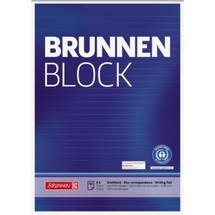 BRUNNEN Briefblock Recycling DIN A4 liniert  BRUNNEN