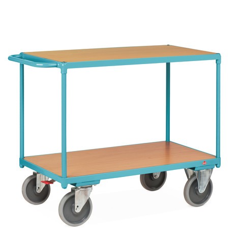 carro|plataforma de mesa pesado Ameise®, 2 pisos
