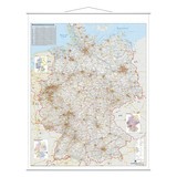 Carte d’Allemagne FRANKEN, carte routière