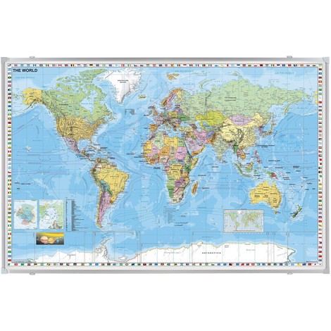 Carte du monde FRANKEN