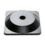Chain post single, solid rubber base (square)