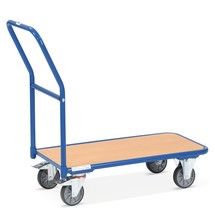 Chariot à plate-forme fetra® avec surface de chargement en bois