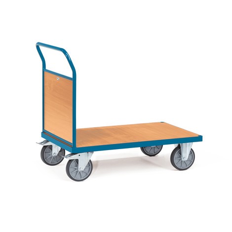Chariot à plate-forme fetra® avec ridelle avant en bois