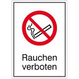 Combinaison de panneaux d'interdiction : « Défense de fumer »