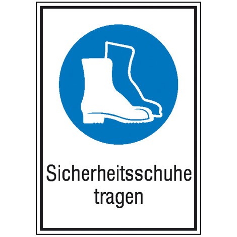 Combinaison panneau d’obligation - « Porter des chaussures de sécurité »