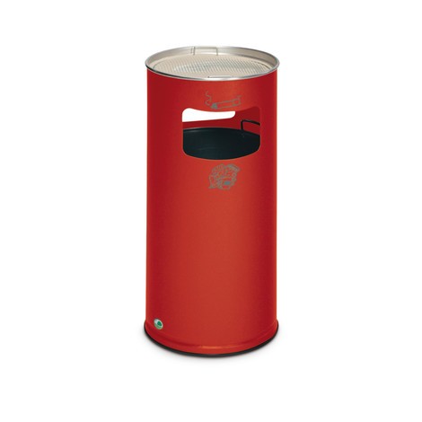 Combinazione posacenere-cestino dei rifiuti VAR®, modello a colonna, 37,4 litri