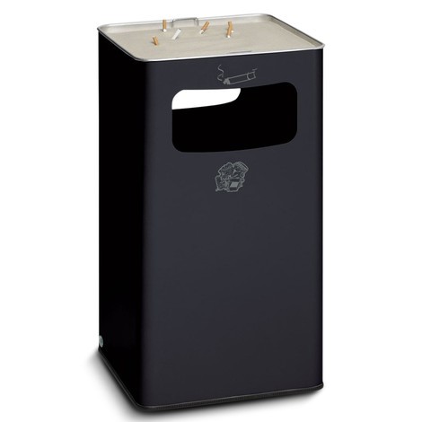 Combinazione posacenere-cestino dei rifiuti VAR®, modello a colonna, 96,1 litri