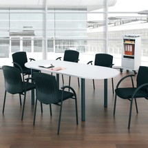 Conferentietafel met ovale vorm