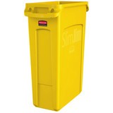 Contenedor de reciclaje Rubbermaid Slim Jim® con canales de ventilación