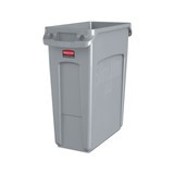 Contenedor de reciclaje Rubbermaid Slim Jim® con canales de ventilación