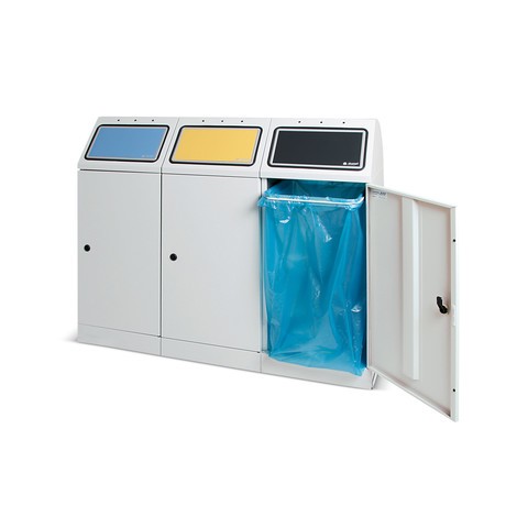 Contenedor de reciclaje Stumpf®, 70 litros, con puerta batiente