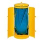 Contenedor de reciclaje VAR®, 120 litros, puerta de doble hoja, de acero galvanizado y con recubrimiento de polvo