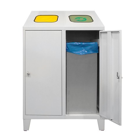 Contenedor de residuos BASIC para reciclado Duo