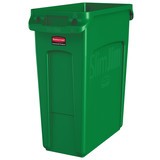 Contenitore per materiali riciclabili Rubbermaid Slim Jim® con canaline di aerazione