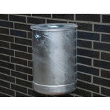 Contenitore per rifiuti in acciaio, 50 litri