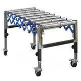 Conveyor table, twin rollers, 180 kg load capacity, Ameise®