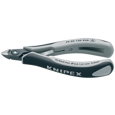 Couteaux latéraux électroniques de précision KNIPEX ESD DIN ISO 9654