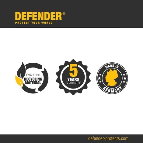 Defender® by Adam Hall kábelhíd MINI végdarab, 3 csatorna
