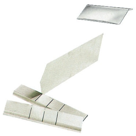 Dělicí příčka z ocelového plechu pro skladovací boxy z polystyrenu