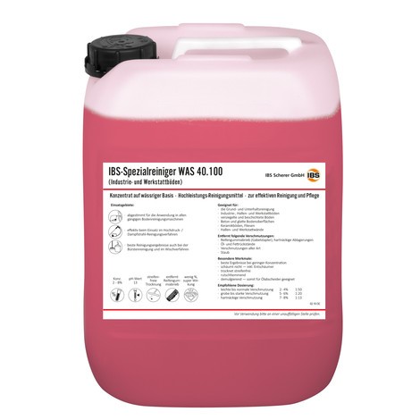 Detergente per pavimenti di officina IBS WAS 40.100