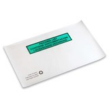 Dokumententaschen, weiß, DIN-Lang, 240 x130mm, mit Druck Liefersch./Rechnung