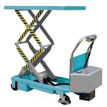 Double scissor lift table on wheels, electric, Ameise®