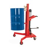 Drum lifter with foot pedal