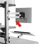 Držák TFT s kloubovým ramenem pro systémy balicích stolů Rocholz
