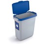 DURABLE Abfallbehälter DURABIN® 60L mit Klappdeckel + Info-Rahmen DURAFRAME®