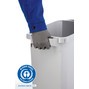 DURABLE Abfallbehälter DURABIN® ECO 60L mit Deckel + Info-Rahmen DURAFRAME®