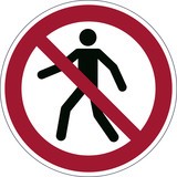 DURABLE Symbol: Fußgänger verboten