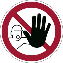 DURABLE Symbol: Zutritt verboten