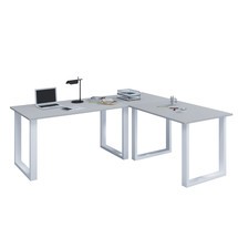 Eck-Schreibtisch Lona, BxT 220 x 80 und 160 x 80 cm