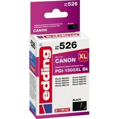 edding Tintenpatrone Canon PGI-1500XL BK  EDDING