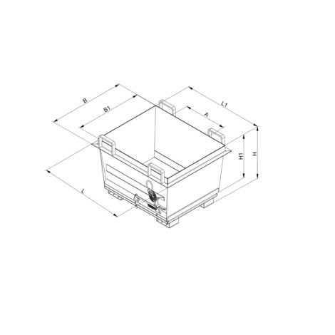 Eichinger® Deckel für Klappbodenbehälter in konischer Ausführung
