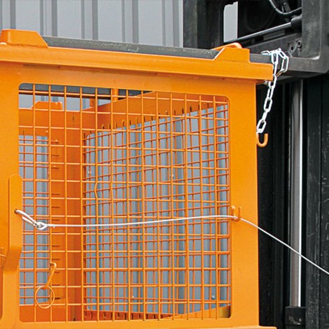 Eichinger® Gitterbehälter mit entriegelbarer Bodenklappe, 500 kg, 1000 Liter