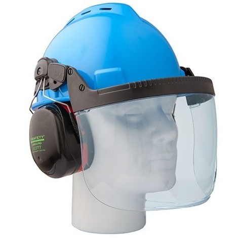 Enchufe para fijación individual a cascos de seguridad