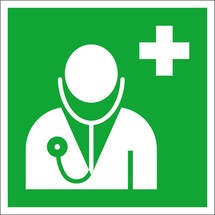 Erste-Hilfe-Kennzeichnung – Arzt