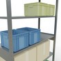 Estantería de cargas pequeñas SCHULTE con sistema de encajado, módulo inicial y carga por estante de 150 kg, galvanizada