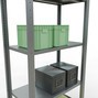 estantería de cargas pequeñas SCHULTE montaje enchufable, módulo inicial, carga estante intermedio 150 kg, galvanizado