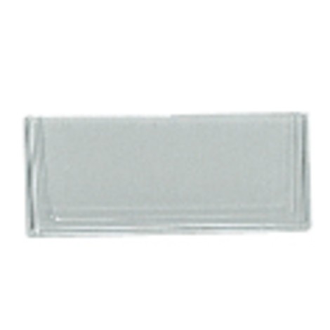 Etiketten für Regalkästen aus Polypropylen ohne Sichtöffnung, transparent