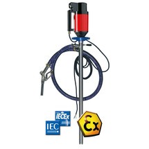 Ex-Schutz-Pumpen-Set für brennbare Medien, mit Restentleerungsfunktion, für Kanister und Fässer