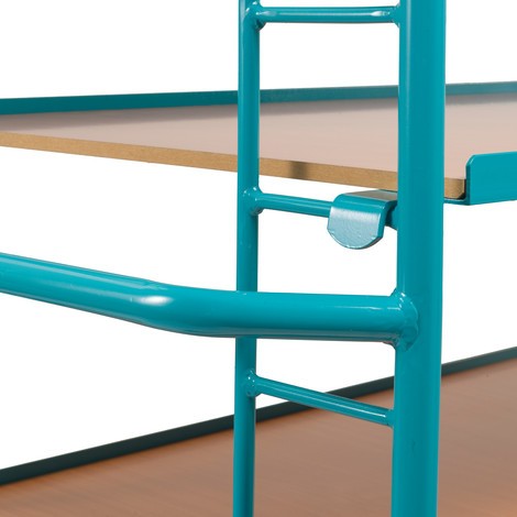 Extra etage (van hout) voor tafelwagen Ameise®