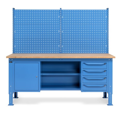 Fami výškově nastavitelný pracovní stůl s multifunkčními zásuvkami skříň a podkladová deska s policemi