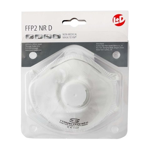 Feinstaubmaske FFP2 NR D mit Ventil