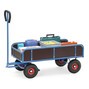 fetra® 2-achsiger Handwagen mit 4 feststehenden Wänden