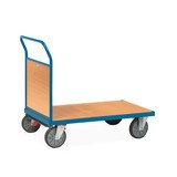 fetra® Plattformwagen, mit Holz-Stirnwand