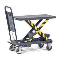 fetra® Scheren-Hubtischwagen mit Durchrutschsicherung