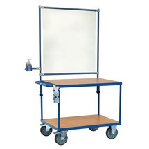 fetra® Tischwagen 2402 mit Infektionsschutzausstattung Tragkraft: 600 kg